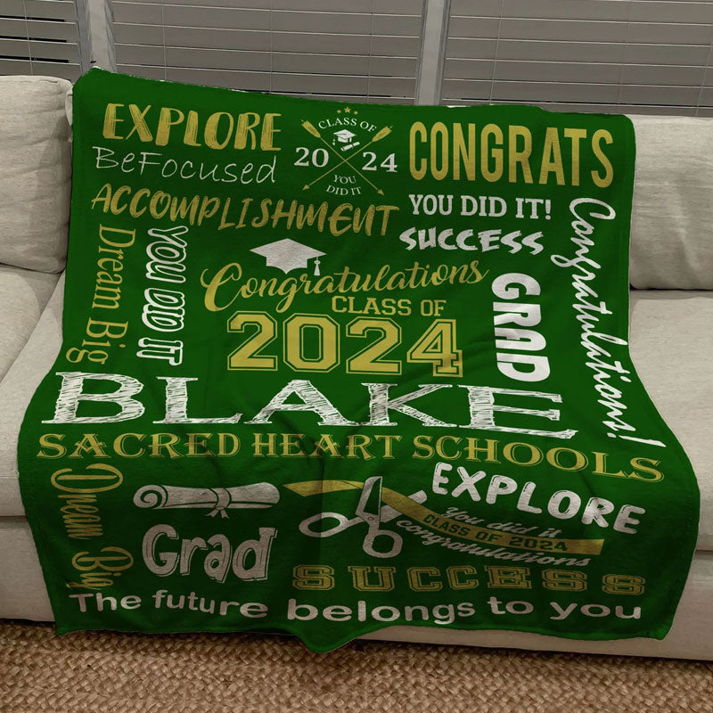 2024 Graduation Blanket, Senior blanket