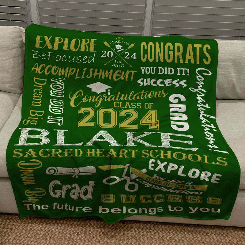 2024 Graduation Blanket, Senior blanket