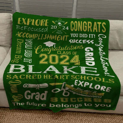 2024 Graduation Blanket, Senior blanket