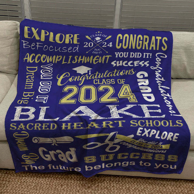 2024 Graduation Blanket, Senior blanket