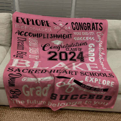 2024 Graduation Blanket, Senior blanket