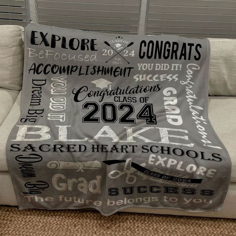 2024 Graduation Blanket, Senior blanket
