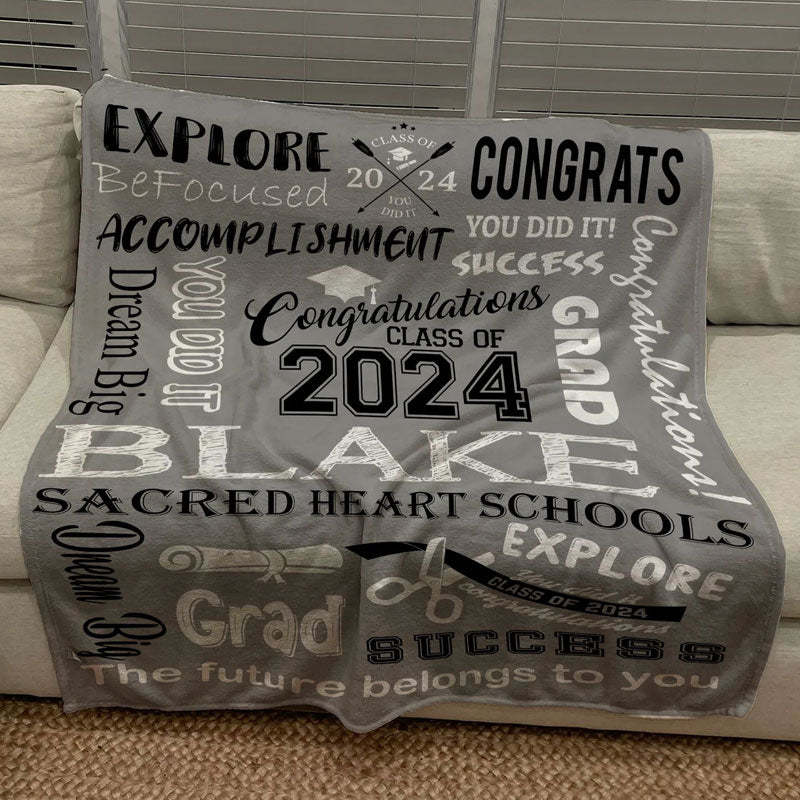 2024 Graduation Blanket, Senior blanket
