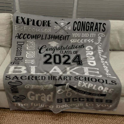 2024 Graduation Blanket, Senior blanket