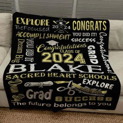 2024 Graduation Blanket, Senior blanket