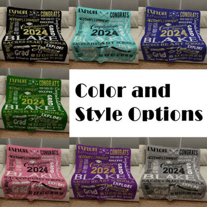 2024 Graduation Blanket, Senior blanket
