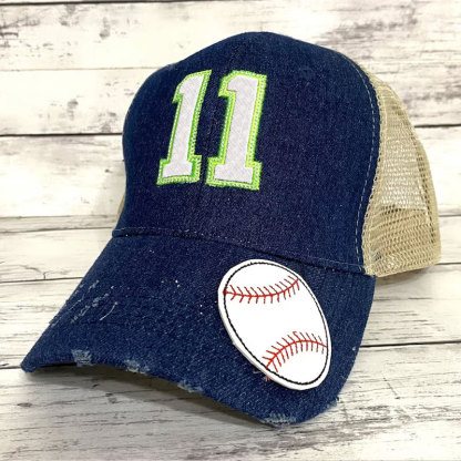 Personalized Sports Baseball Number Cap with Embroidery Number
