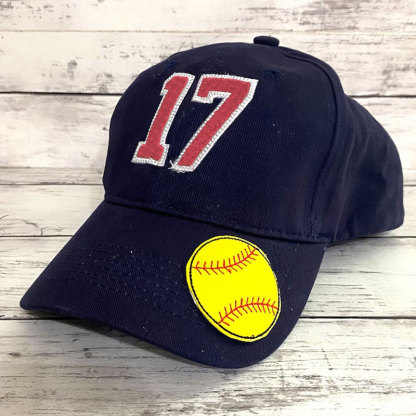 Personalized Sports Baseball Number Cap with Embroidery Number