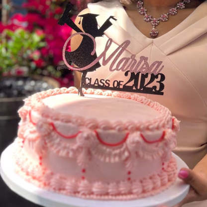 Personalized Graduation Congrats Decor Cake Topper Class of 2024