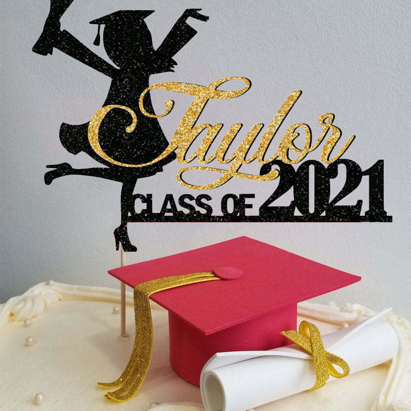 Personalized Graduation Congrats Decor Cake Topper Class of 2024