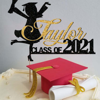 Personalized Graduation Congrats Decor Cake Topper Class of 2024
