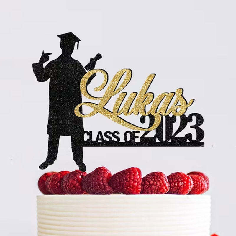 Personalized Graduation Congrats Decor Cake Topper Class of 2024