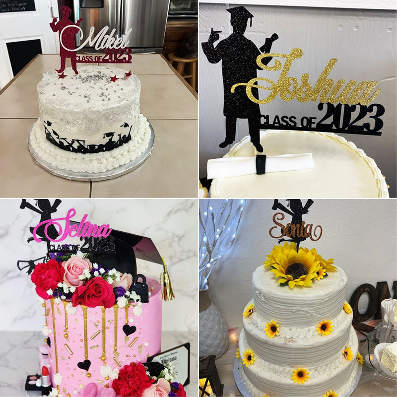 Personalized Graduation Congrats Decor Cake Topper Class of 2024