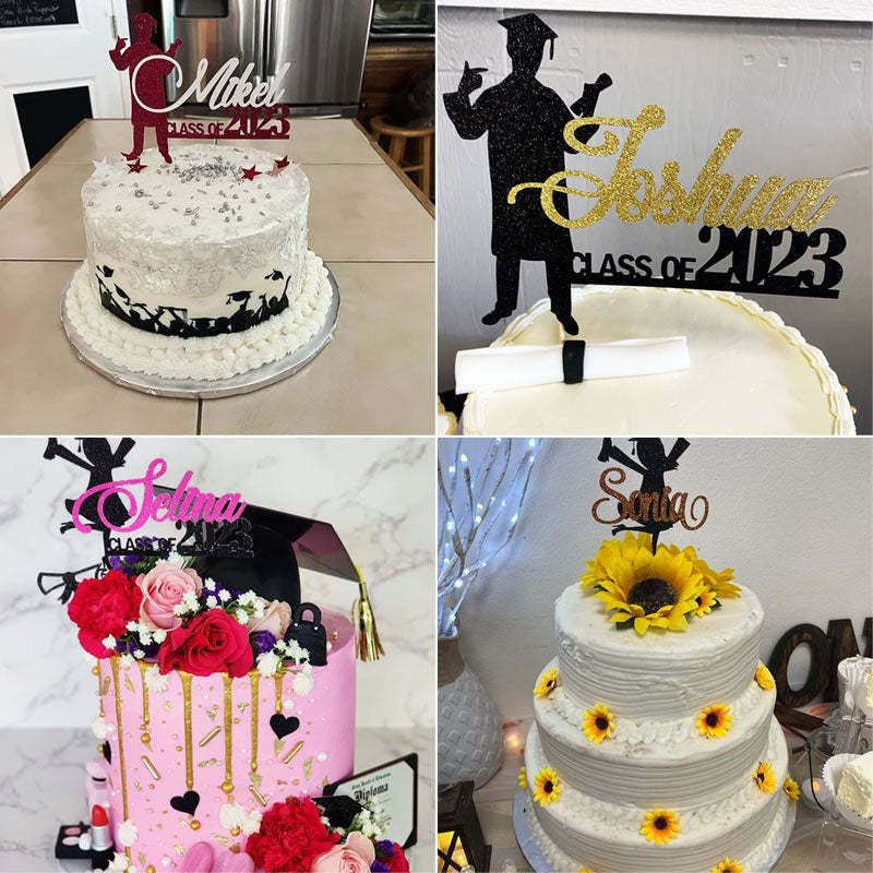 Personalized Graduation Congrats Decor Cake Topper Class of 2024