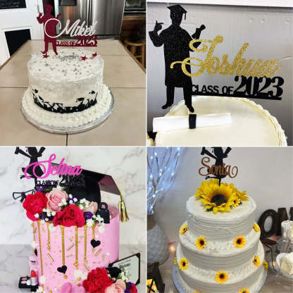 Personalized Graduation Congrats Decor Cake Topper Class of 2024