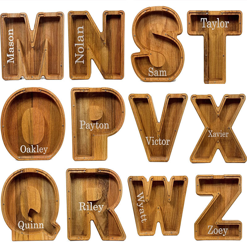 Personalized Piggy Bank Wooden Piggy Bank