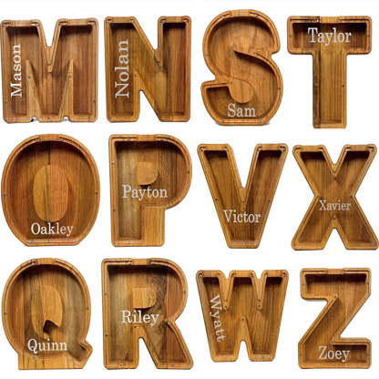 Personalized Piggy Bank Wooden Piggy Bank