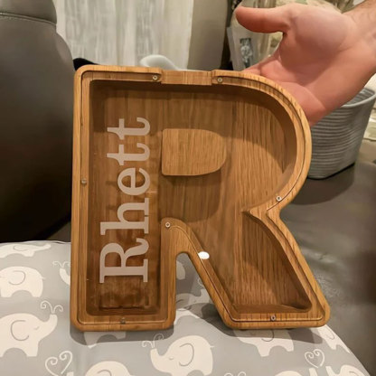 Personalized Piggy Bank Wooden Piggy Bank