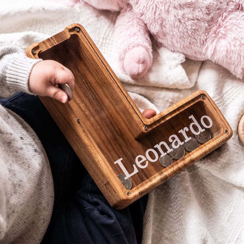 Personalized Piggy Bank Wooden Piggy Bank