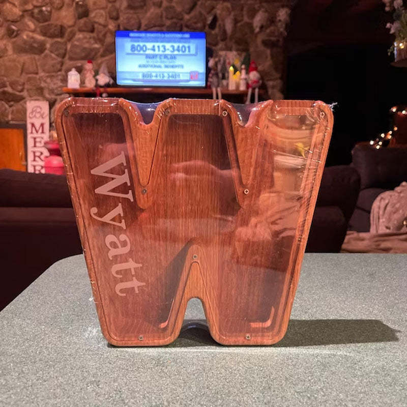 Personalized Piggy Bank Wooden Piggy Bank