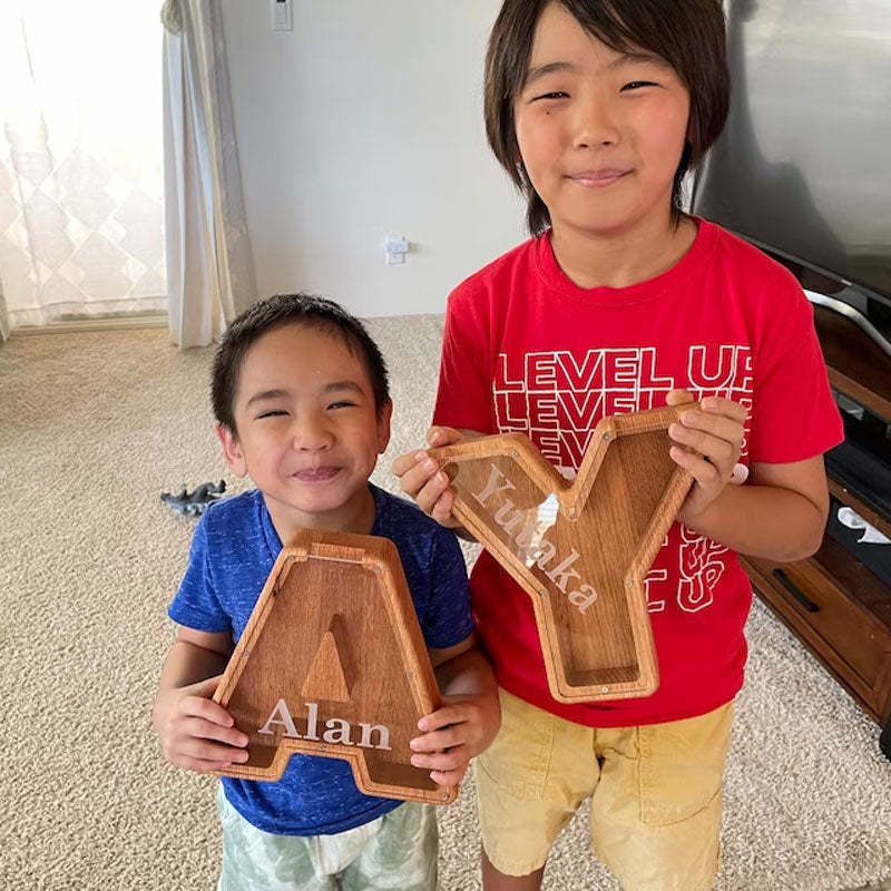 Personalized Piggy Bank Wooden Piggy Bank