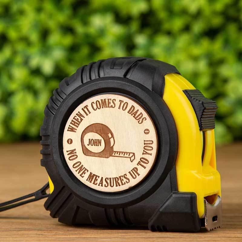 Personalized Laser Engraved Tape Measure Perfect Gift for Dads this Father's Day