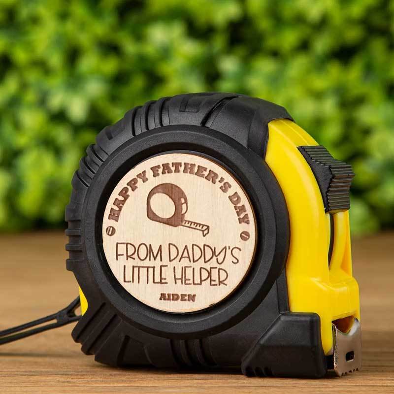 Personalized Laser Engraved Tape Measure Perfect Gift for Dads this Father's Day