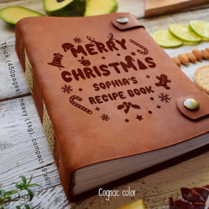 Personalized Christmas Cooking Gift for Mom Custom Recipe Book