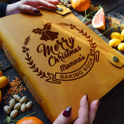 Personalized Christmas Cooking Gift for Mom Custom Recipe Book