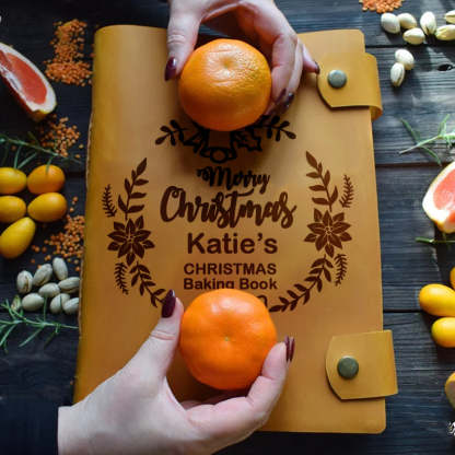 Personalized Christmas Cooking Gift for Mom Custom Recipe Book