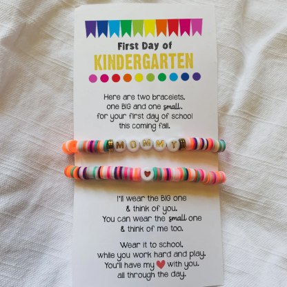 Personalized School First Day of School Name Bracelets