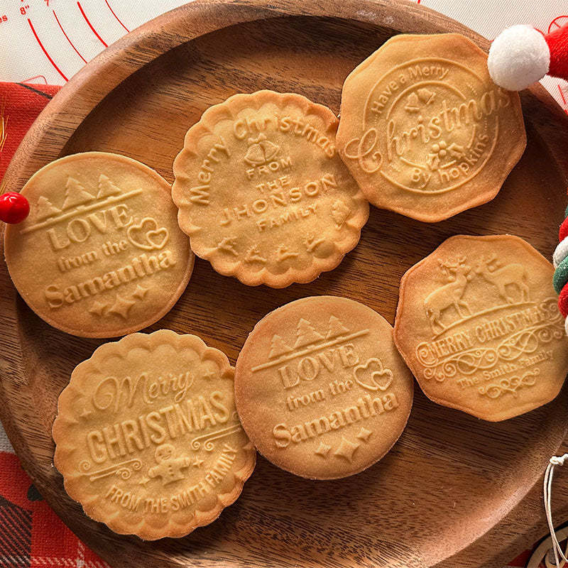 Custom Chritmas and Love Cookie Stamps with 6 Designs