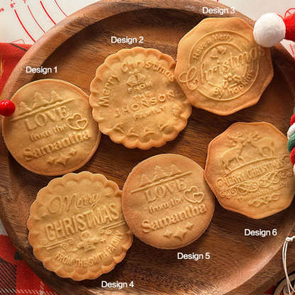 Custom Chritmas and Love Cookie Stamps with 6 Designs
