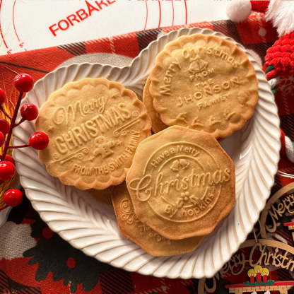 Custom Chritmas and Love Cookie Stamps with 6 Designs