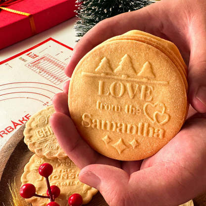 Custom Chritmas and Love Cookie Stamps with 6 Designs