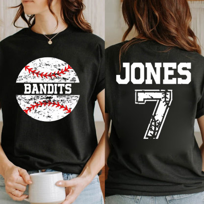 Custom baseball shirt Softball mom T-shirt