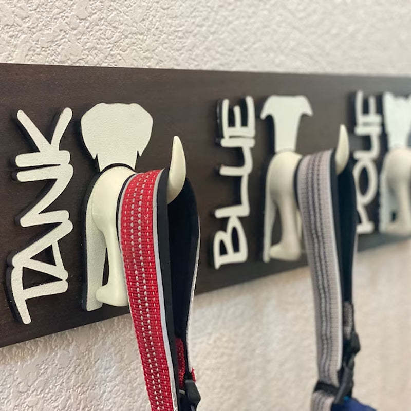 Personalized Dog Leash Holder Customized New Puppy Leash Holder