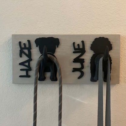 Personalized Dog Leash Holder Customized New Puppy Leash Holder