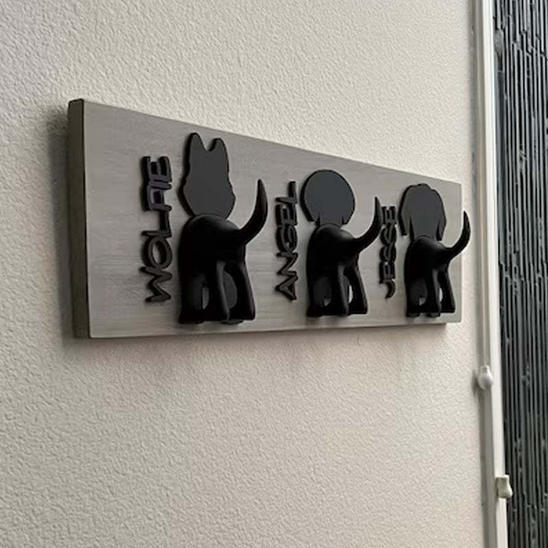 Personalized Dog Leash Holder Customized New Puppy Leash Holder