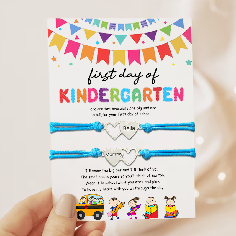 Customized Kindergarten Season Card Bracelet Back to school Gift