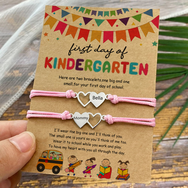 Customized Kindergarten Season Card Bracelet Back to school Gift