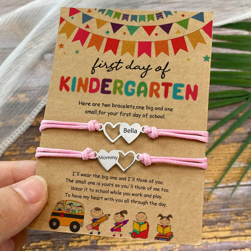 Customized Kindergarten Season Card Bracelet Back to school Gift