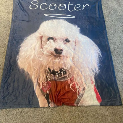 Custom Pet Blanket Pet Photo Name Blanket