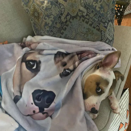 Custom Pet Blanket Pet Photo Name Blanket
