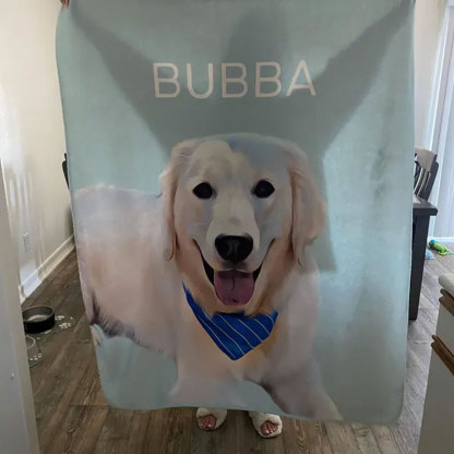 Custom Pet Blanket Pet Photo Name Blanket