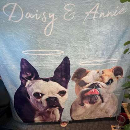 Custom Pet Blanket Pet Photo Name Blanket
