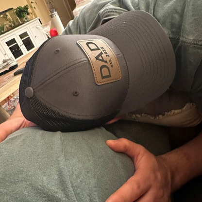 Dad Est 2024 Hat Personalized Name and Year Gift For New Dad Gift