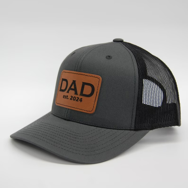 Dad Est 2024 Hat Personalized Name and Year Gift For New Dad Gift