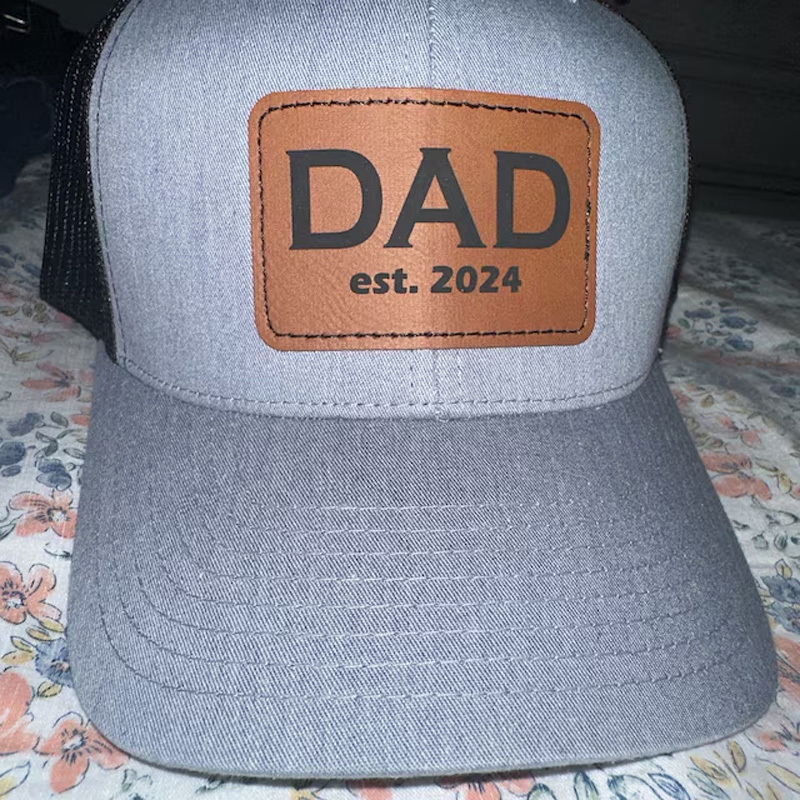 Dad Est 2024 Hat Personalized Name and Year Gift For New Dad Gift