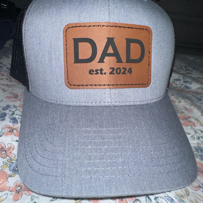 Dad Est 2024 Hat Personalized Name and Year Gift For New Dad Gift